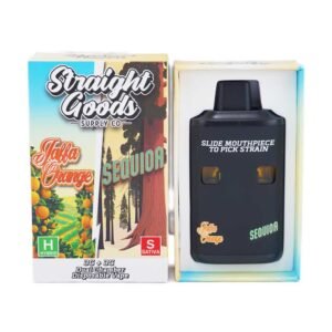 Straight Goods – Dual Chamber Vape – Jaffa Orange + Sequioa 6G THC