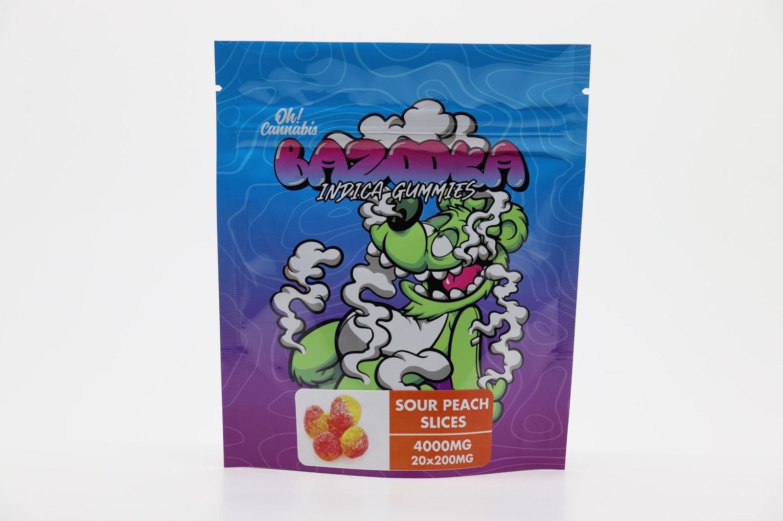 Sour Peach Slices indica 4000mg