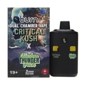 6 Gram Dual Chamber Burn Disposable Vape – Critical Kush + Alaskan Thunder Fuck