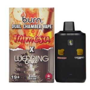 6 Gram Dual Chamber Burn Disposable Vape – Mimosa + Wedding Cake
