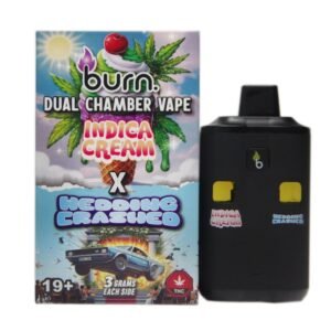 6 Gram Dual Chamber Burn Disposable Vape – Indica Cream + Wedding Crashed
