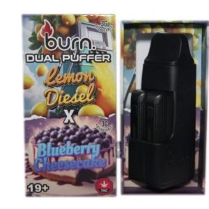 Burn Duel 6 Gram Puffer – Lemon Diesel x Blueberry Cheesecake (3 Grams + 3 Gram)