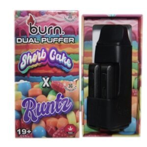 Burn Duel 6 Gram Puffer – Sherb Cake x Runtz (3 Grams + 3 Gram)
