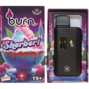 3 Gram Burn Disposable Vapes – Sherbert (Indica)