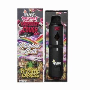 Burn Triple Threat – Raspberry Cough + Rainbow Belts + Pineapple Express (9 Gram)