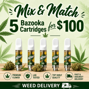 Mix & Match BUY 5 FOR $100 Bazooka Liquid Diamonds 510 Cartridge