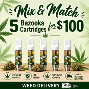Mix & Match BUY 5 FOR $100 Bazooka Liquid Diamonds 510 Cartridge