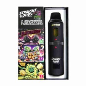 Straight Goods Triple Chamber Vape – Blackberry + Fruity Pebbles OG + Lemon Twist (3 Grams + 3 Grams + 3 Gram)