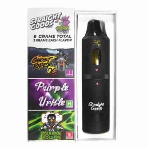 Straight Goods Triple Chamber Vape – Ghost Rider OG + Purple Urkle + Durban Poison (3 Grams + 3 Grams + 3 Gram)