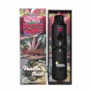 Burn Triple Threat – Strawberry Cough + Chocolate + Vanilla Kush (9 Gram)